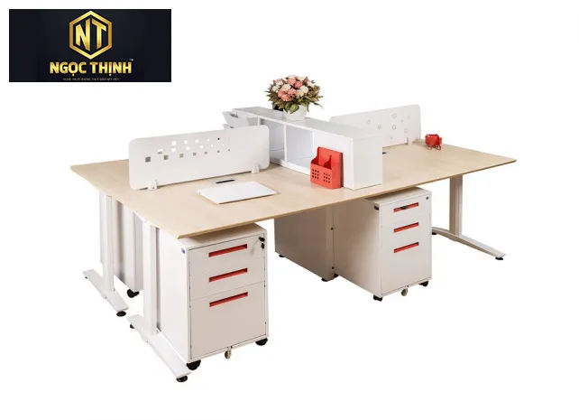 Bàn làm việc tập thể-cụm bàn làm việc chất lượng cho nhân viên văn phòng công ty